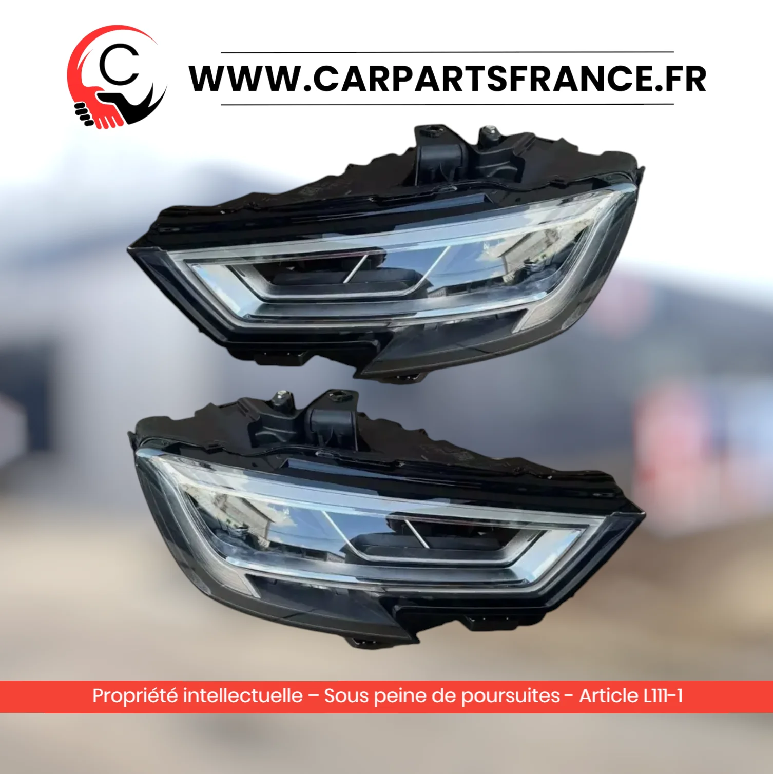 Phares avant d’origine LED Audi A3 8V2 reconditionnés, gauche et droit