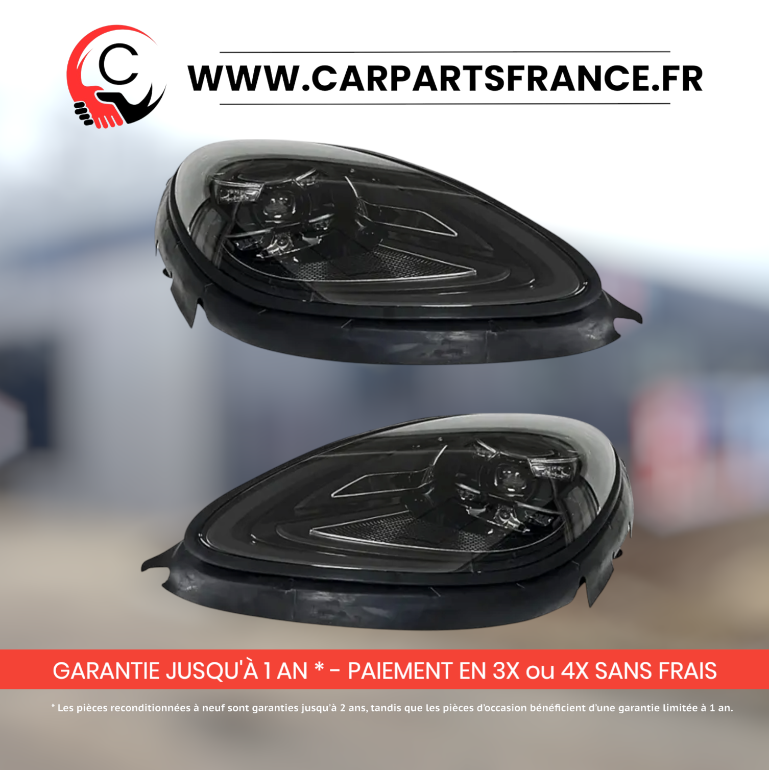 Phares Rétrofit Porsche Macan 2014 - 2023 - Plug &amp; Play - Reconditionné